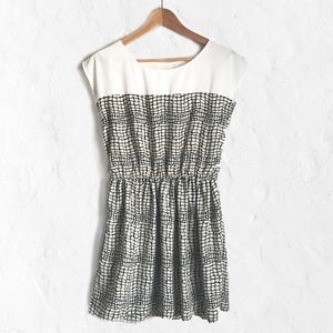 White Checkered Dress